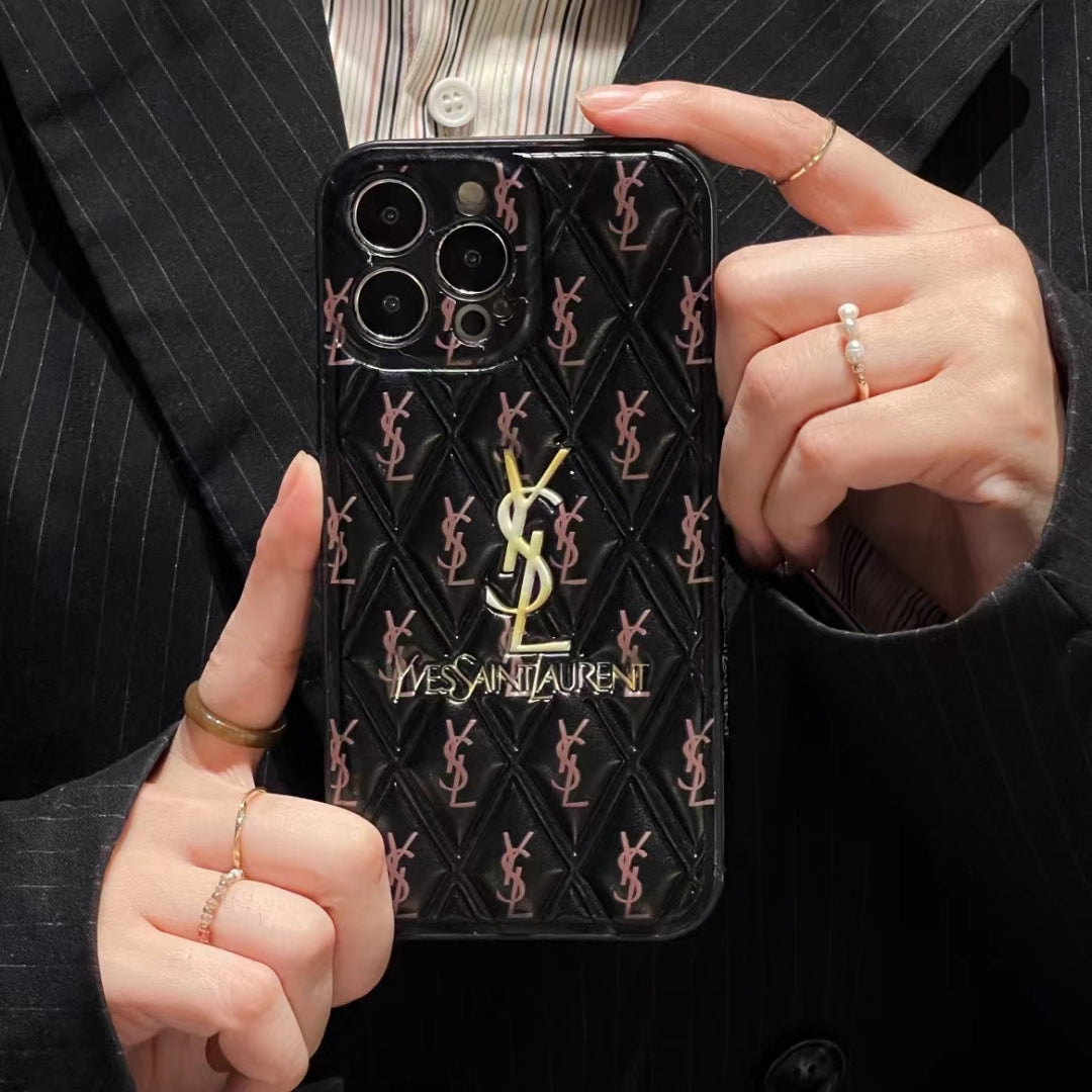 YSL Puffer Printed Phone Case