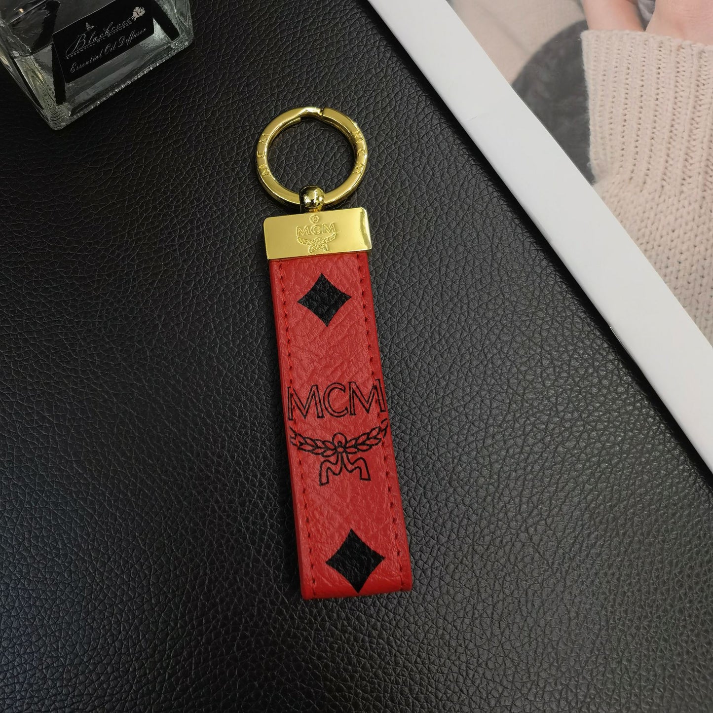 MCM Classic Pattern Key Chain