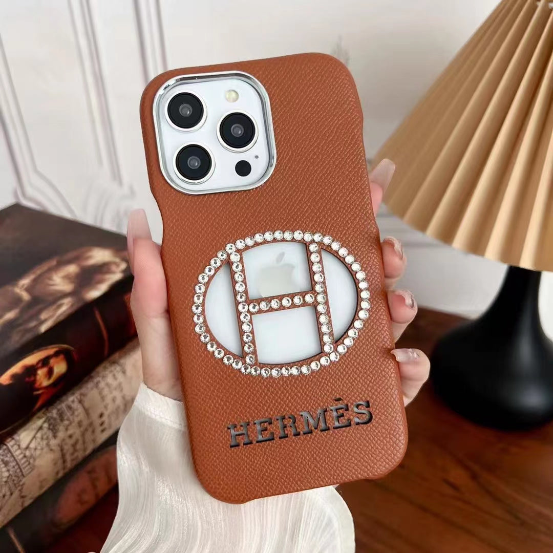 HM Vintage Glitter Logo iPhone Case