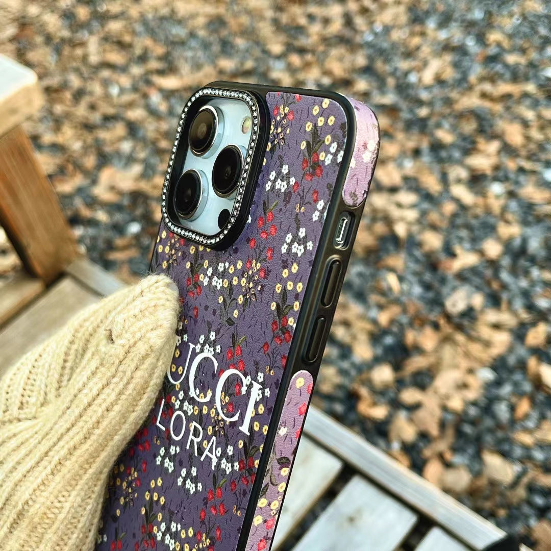 GC Printed Floral Purple Phone Case
