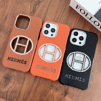HM Vintage Glitter Logo iPhone Case