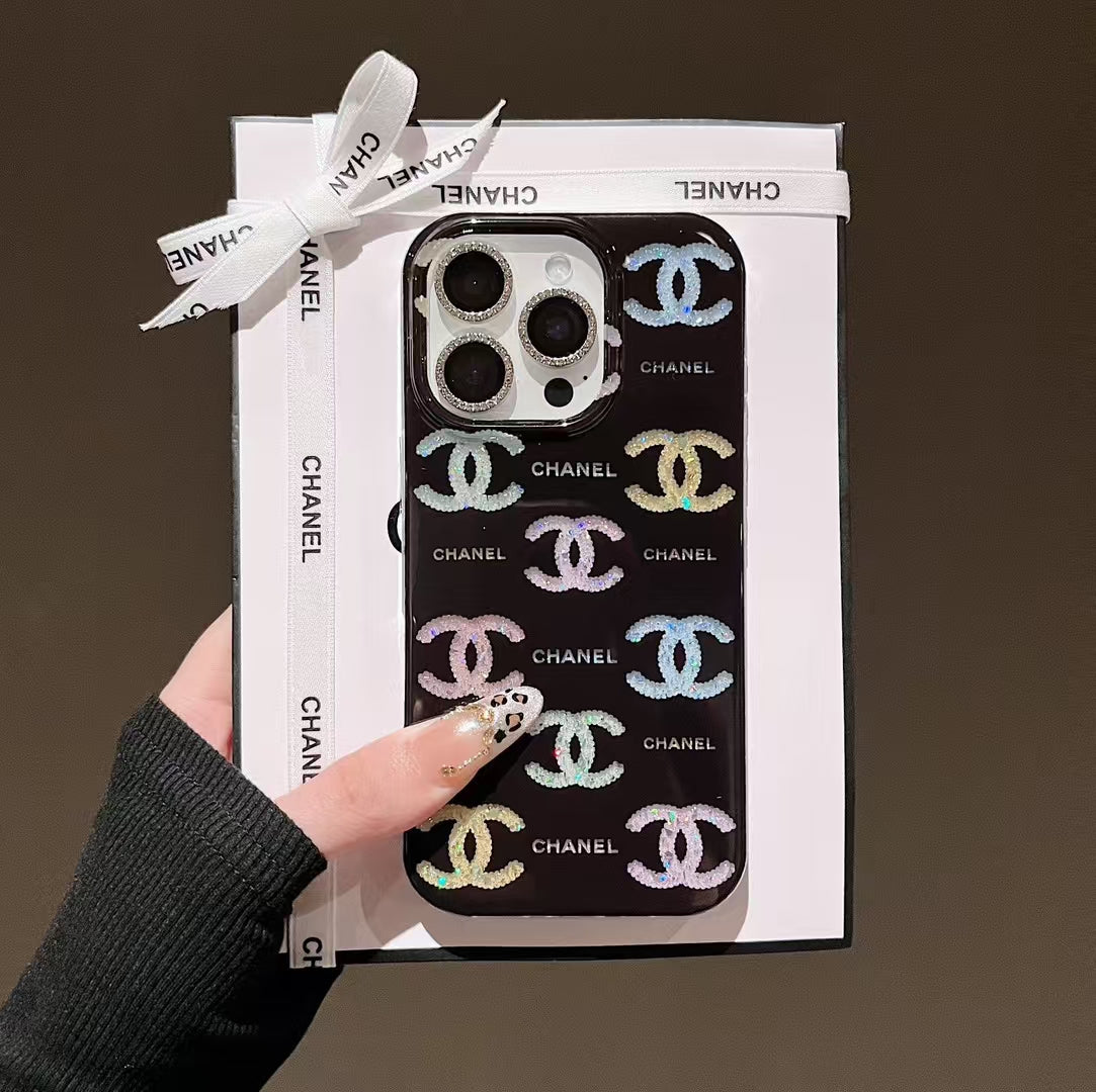 CN Simple Black Pattern iPhone Case