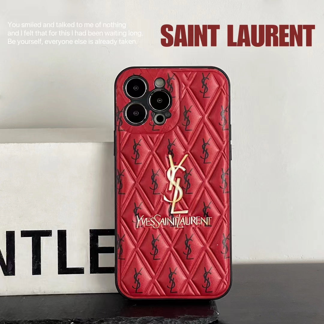 YSL Puffer Printed Phone Case
