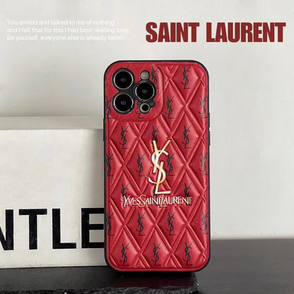 YSL Puffer Printed Phone Case