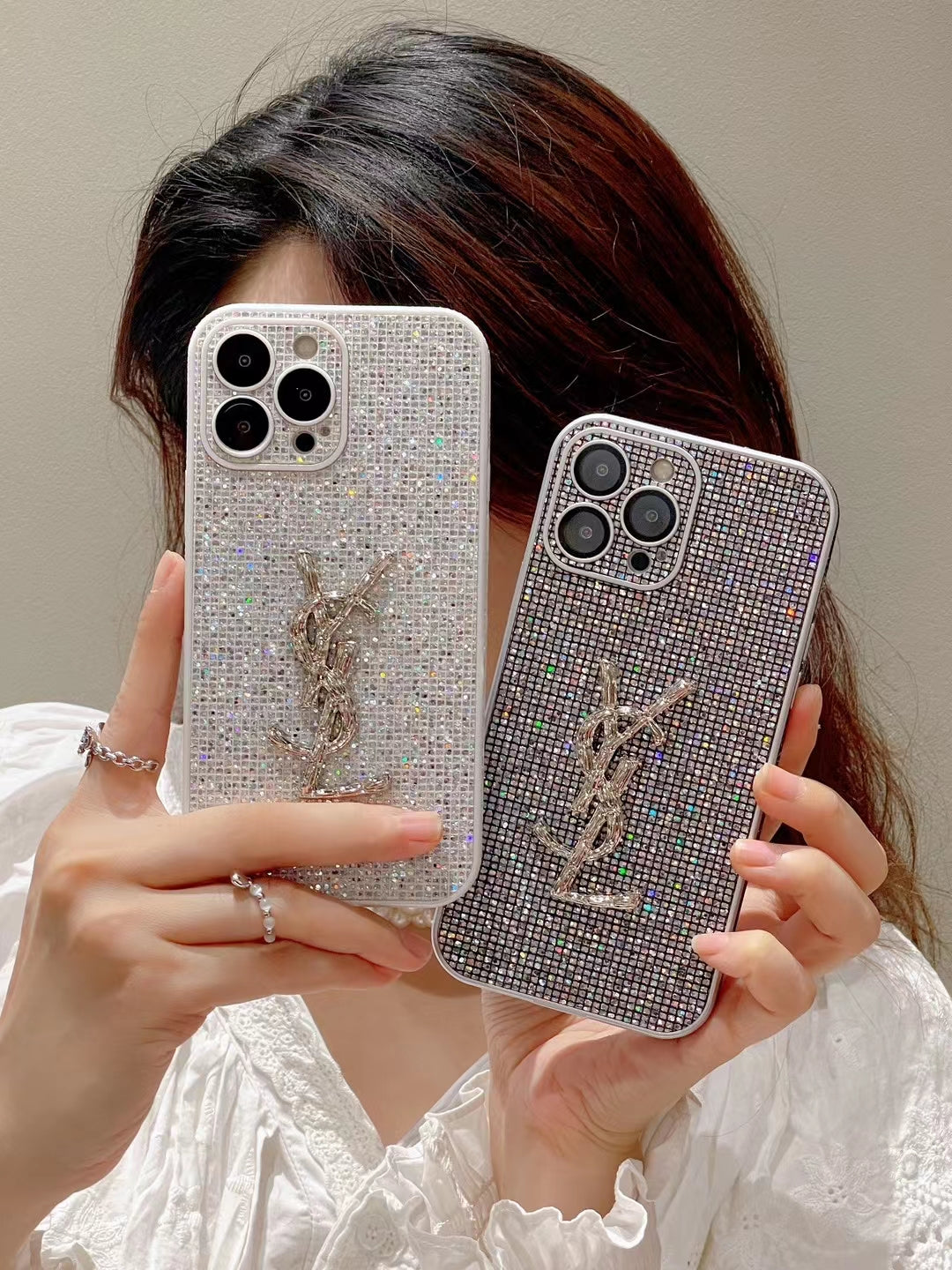 YSL Glitter iPhone Cases