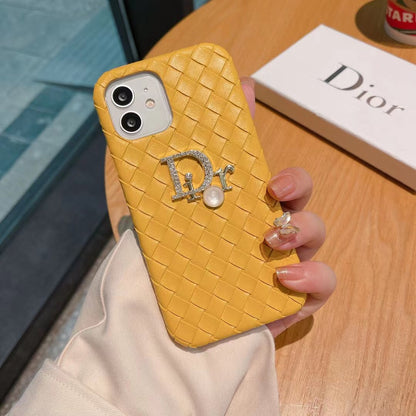 CD Rattan Pearl Logo Case