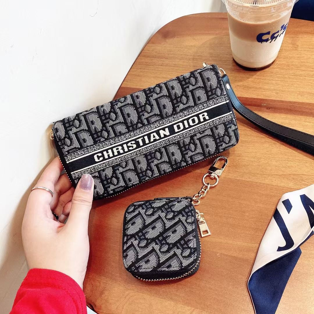 CD Canvas Phone & Coin Purse