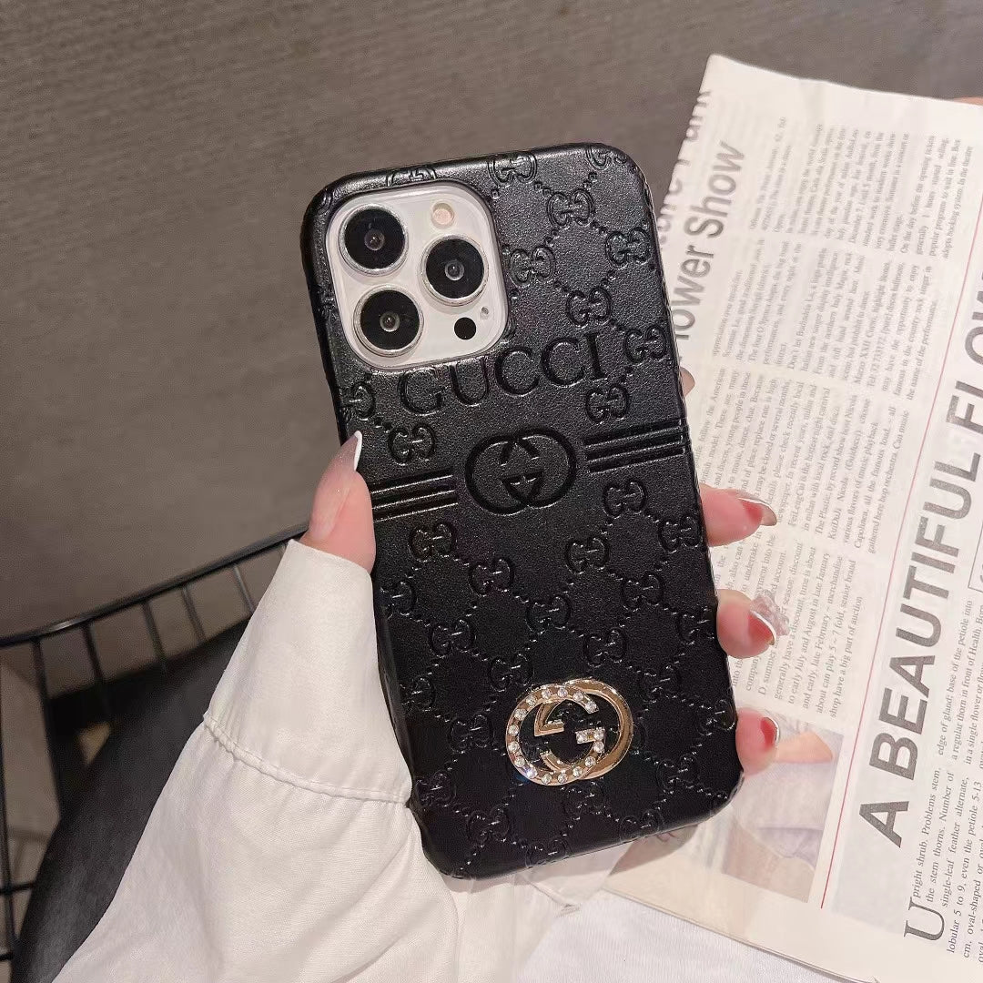 GC Classic Pattern 3D Logo Case