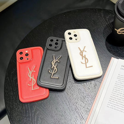 YSL Golden Logo Phone Case