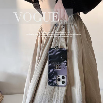 CN Y2K Monochrome Glossy iPhone Cases