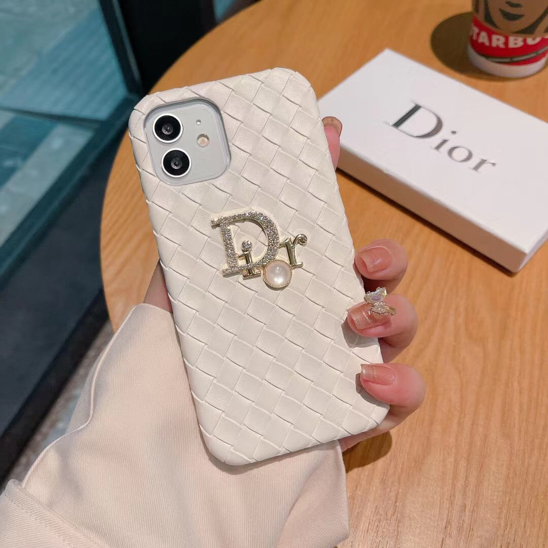 CD Rattan Pearl Logo Case
