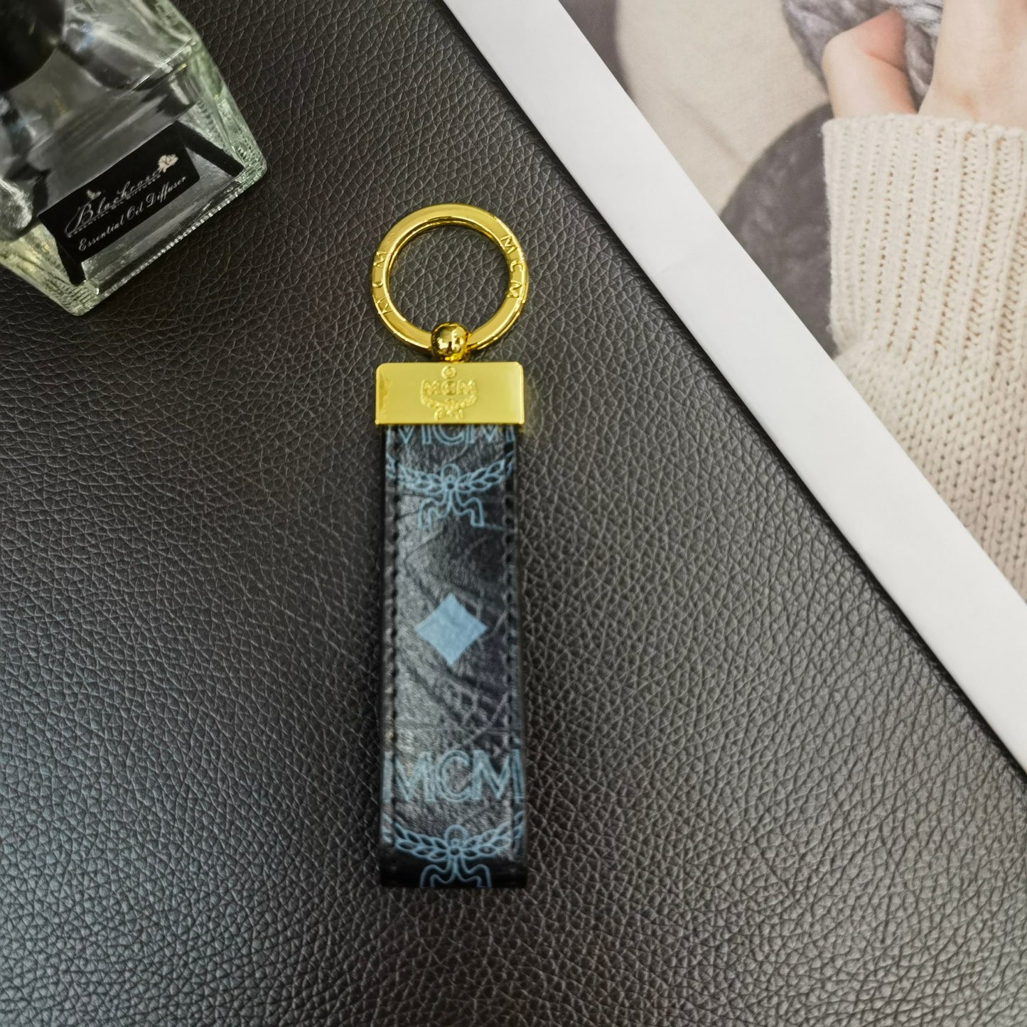 MCM Classic Pattern Key Chain