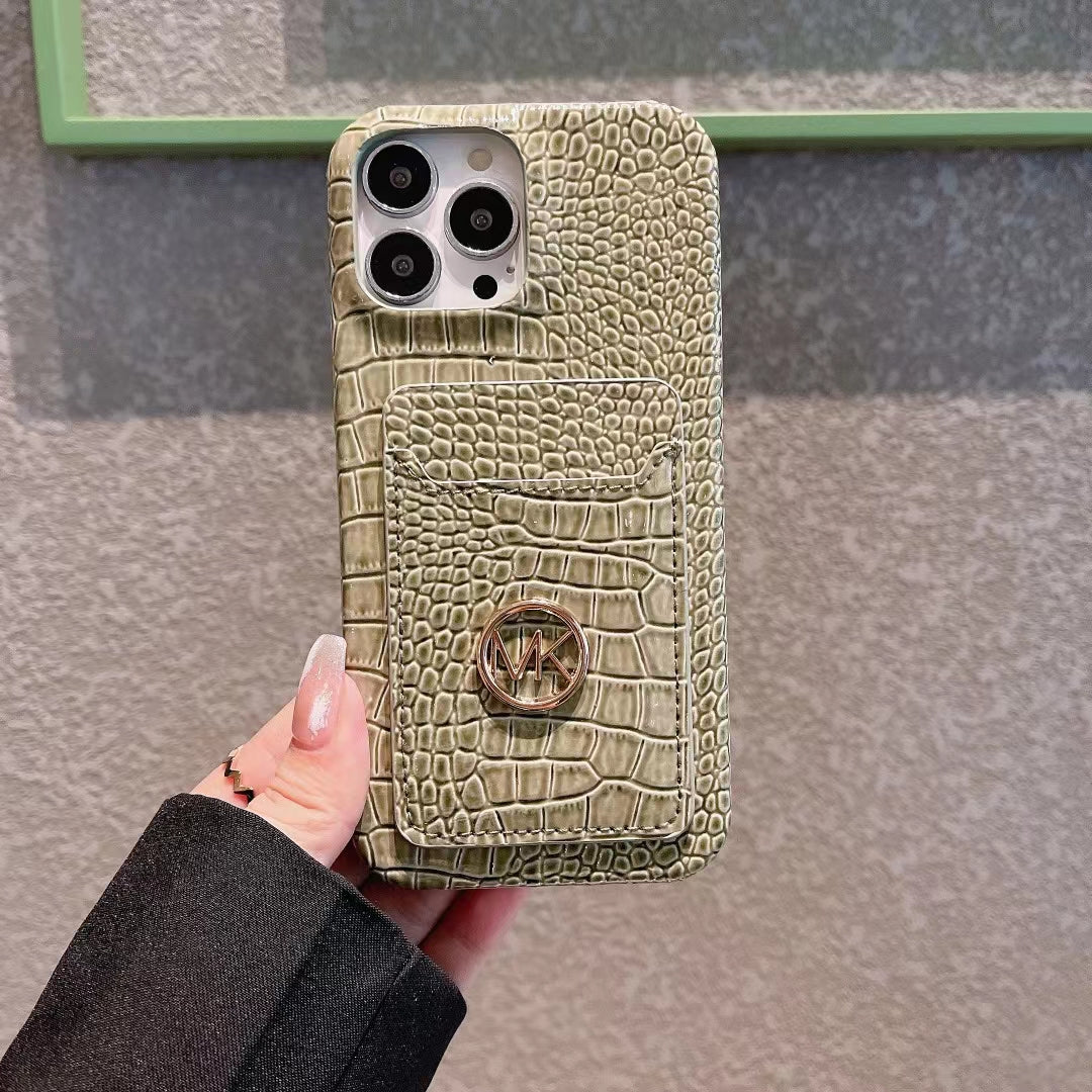 MK Snake Skin Card Slot Case