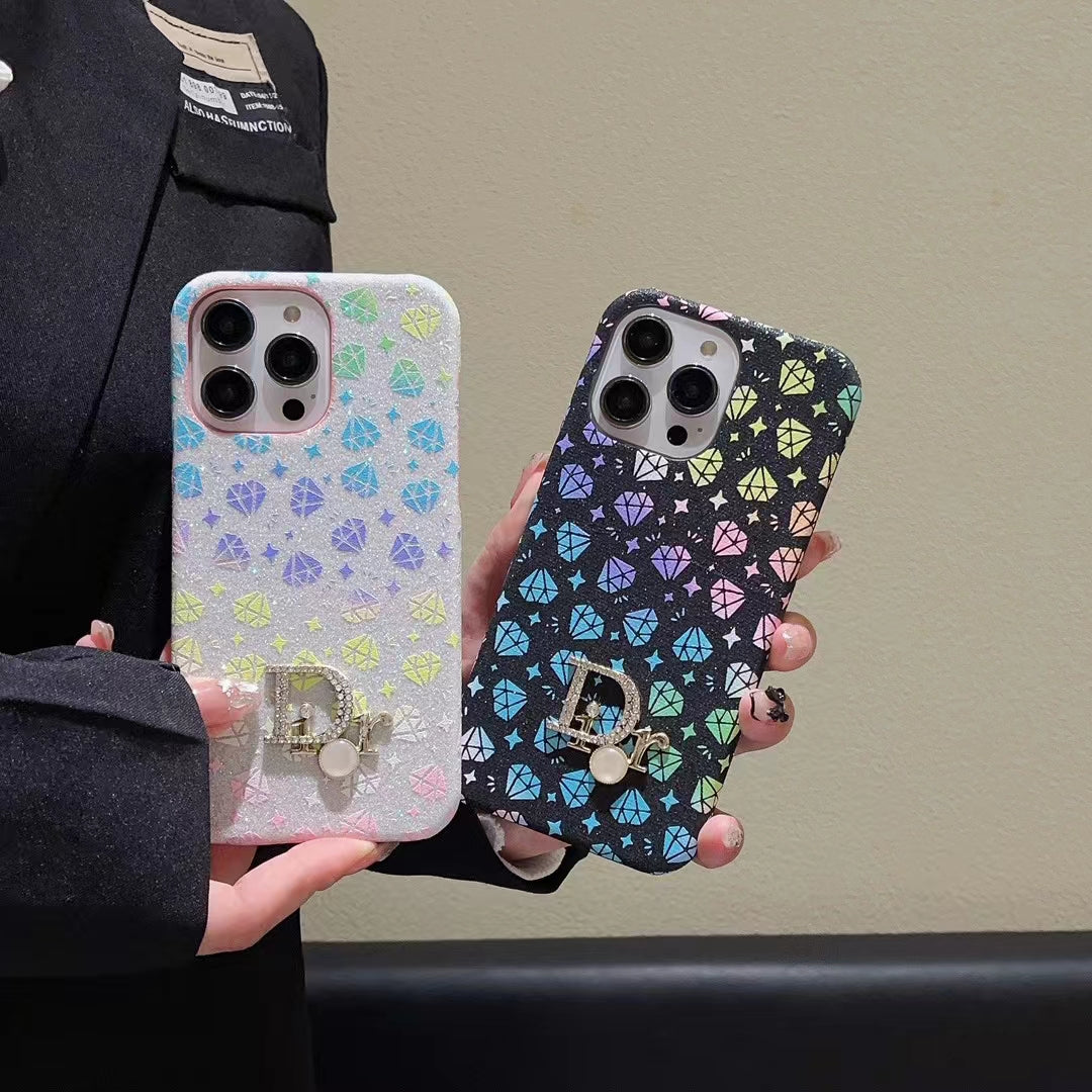 CD Diamond Printed iPhone Case