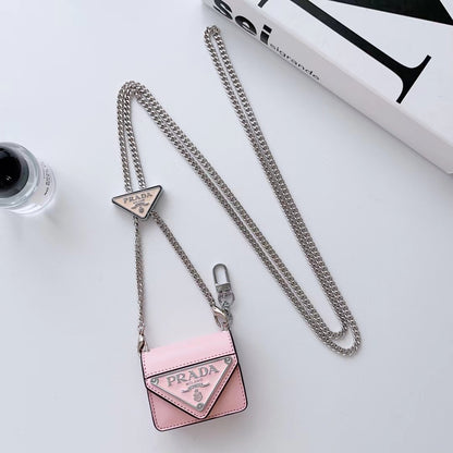 PD Classic Airpods Case With Silver Chain