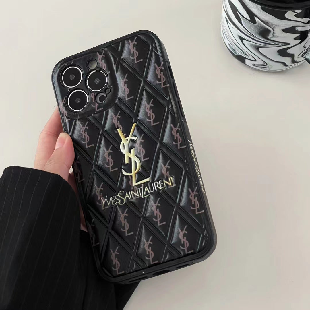 YSL Puffer Printed Phone Case