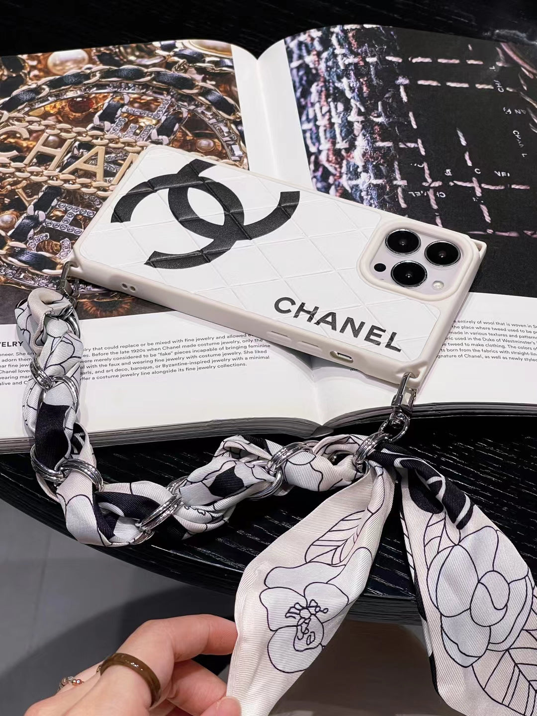 CN Large Logo iPhone Case with Chain
