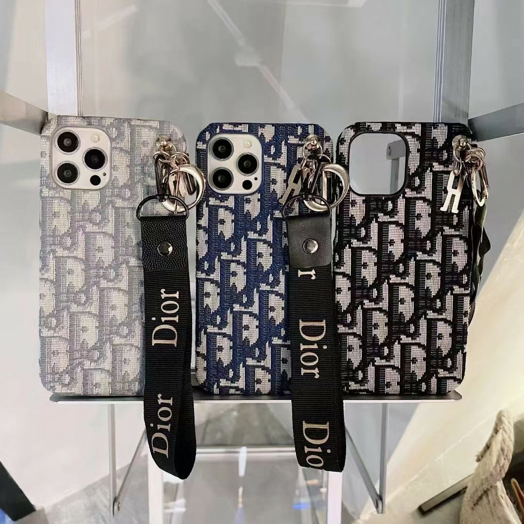 CD Canvas With Logo Hand Strap Case