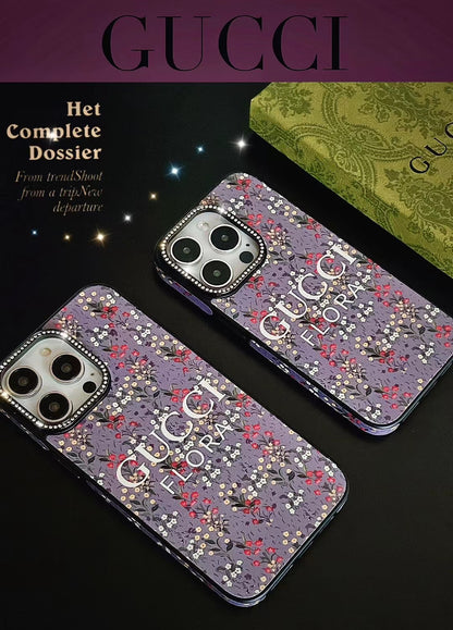 GC Printed Floral Purple Phone Case