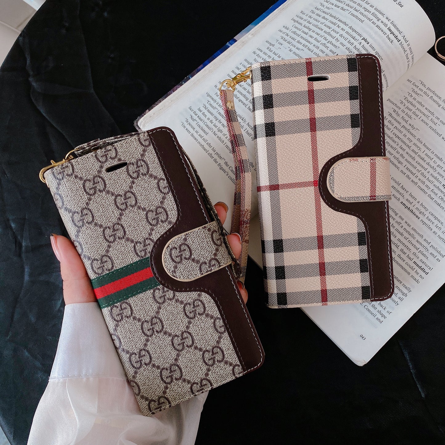 Mixed Designs Flip Wallet Phone Case