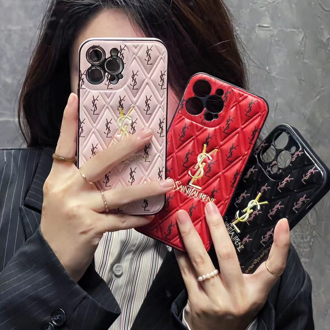 YSL Puffer Printed Phone Case
