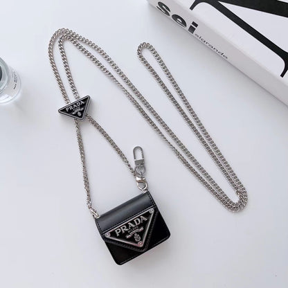 PD Classic Airpods Case With Silver Chain