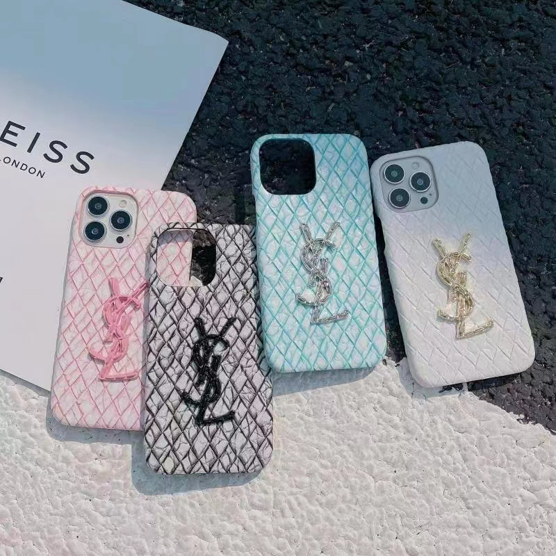YSL Rattan Pastel Phone Case