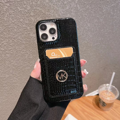 MK Snake Skin Card Slot Case