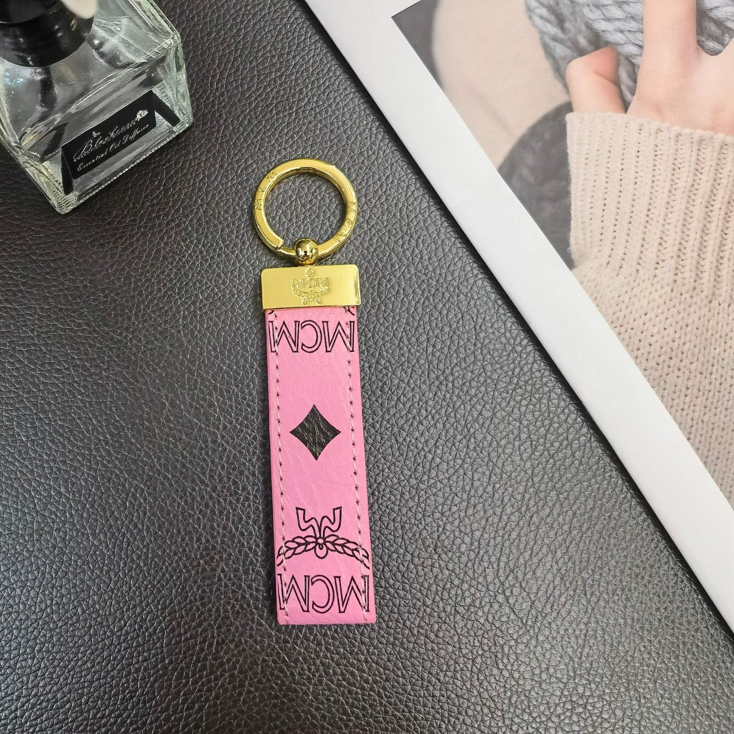 MCM Classic Pattern Key Chain