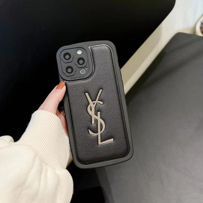 YSL Golden Logo Phone Case