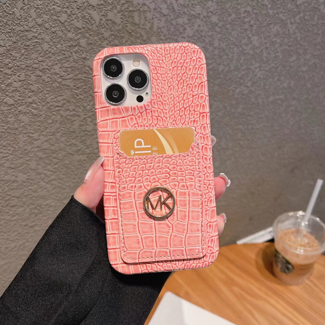 MK Snake Skin Card Slot Case