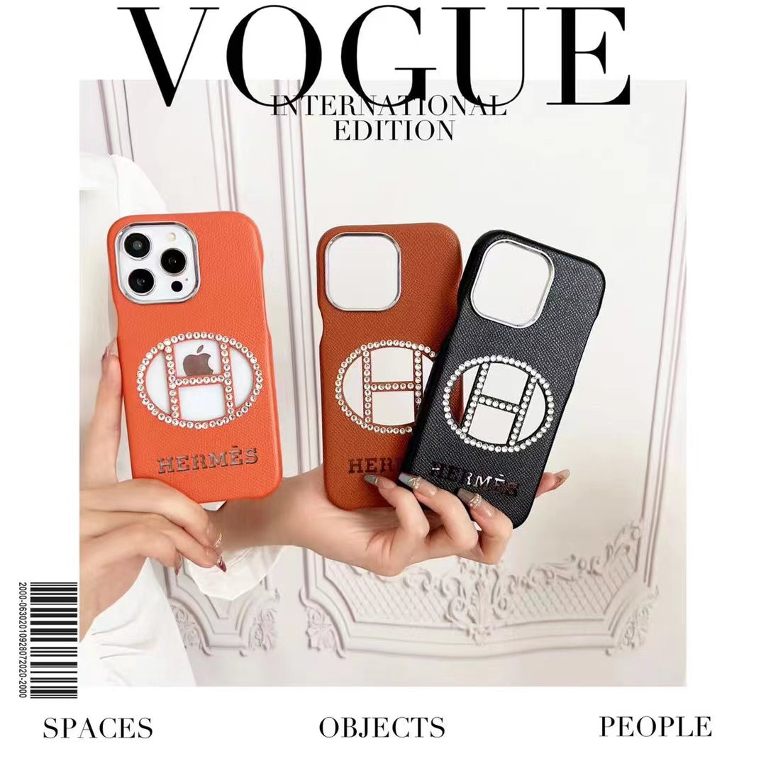 HM Vintage Glitter Logo iPhone Case
