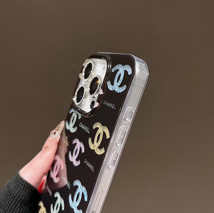 CN Simple Black Pattern iPhone Case