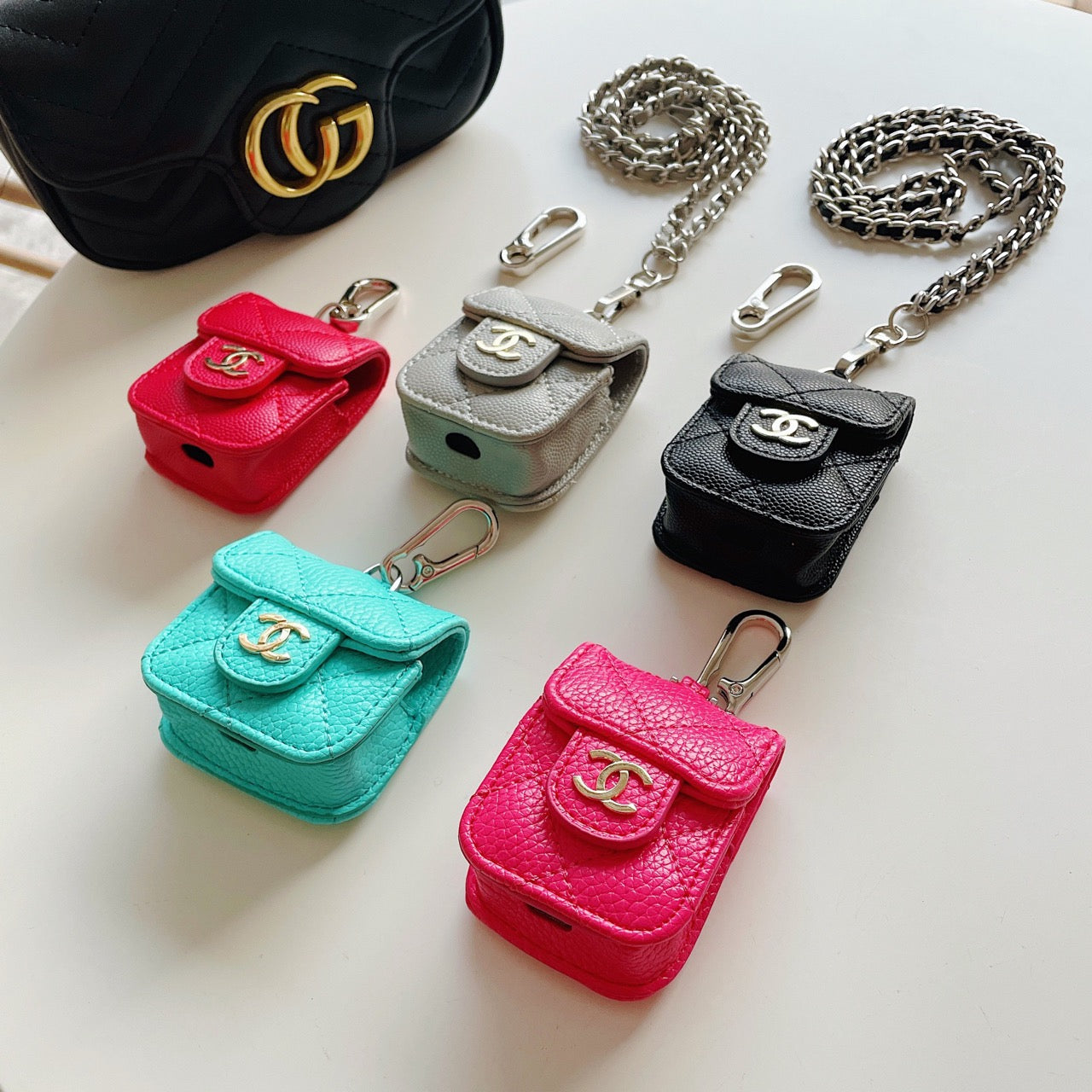 CN Luxury Airpods Case With Classic Lanyard
