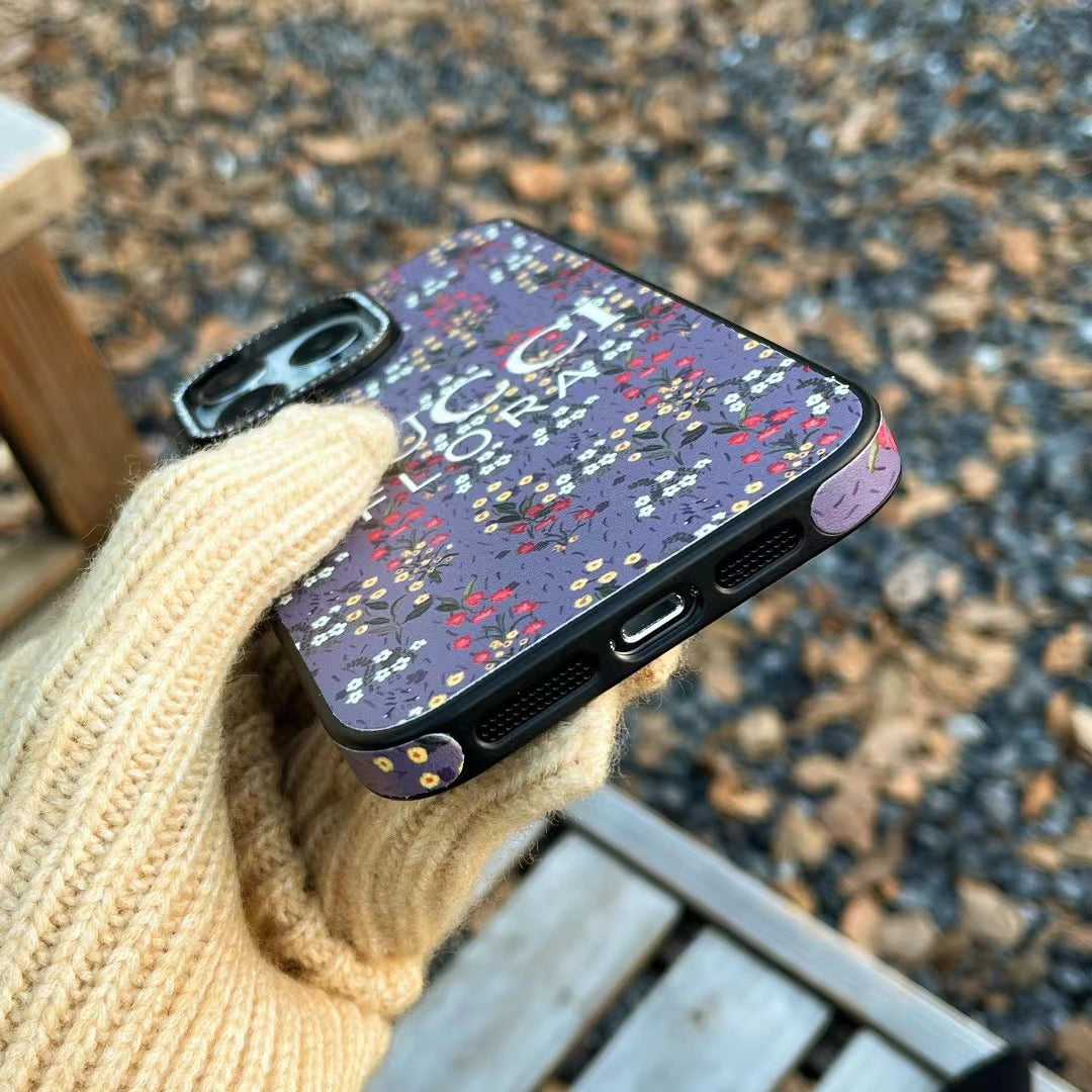 GC Printed Floral Purple Phone Case
