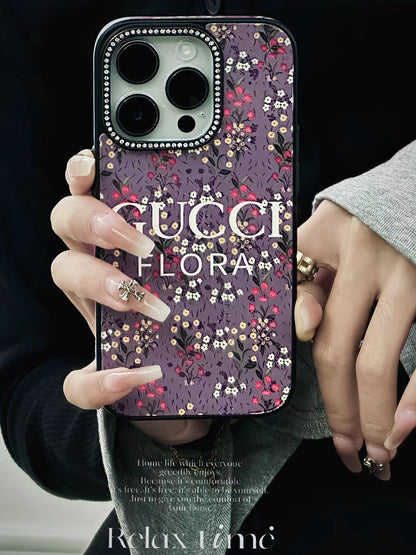 GC Printed Floral Purple Phone Case