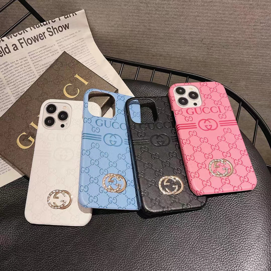 GC Classic Pattern 3D Logo Case