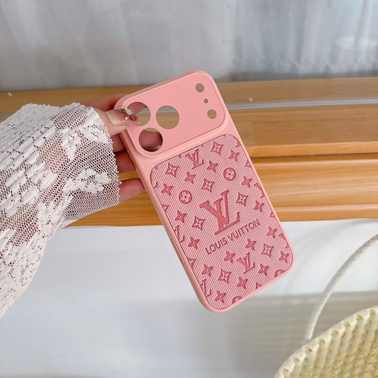 Premium Logo Design Pastel Pink Phone Case