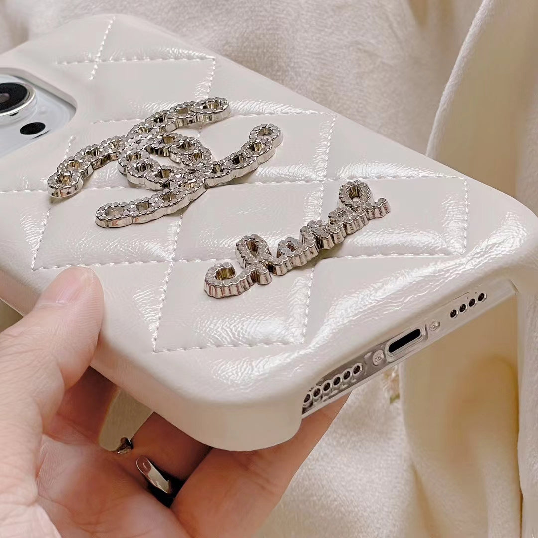 CN Sparkling Glitter Logo Phone Case