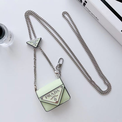 PD Classic Airpods Case With Silver Chain