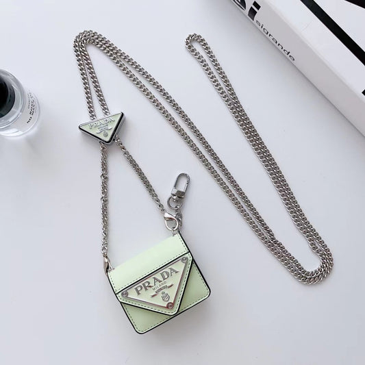 PD Classic Airpods Case With Silver Chain
