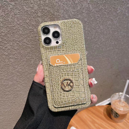 MK Snake Skin Card Slot Case