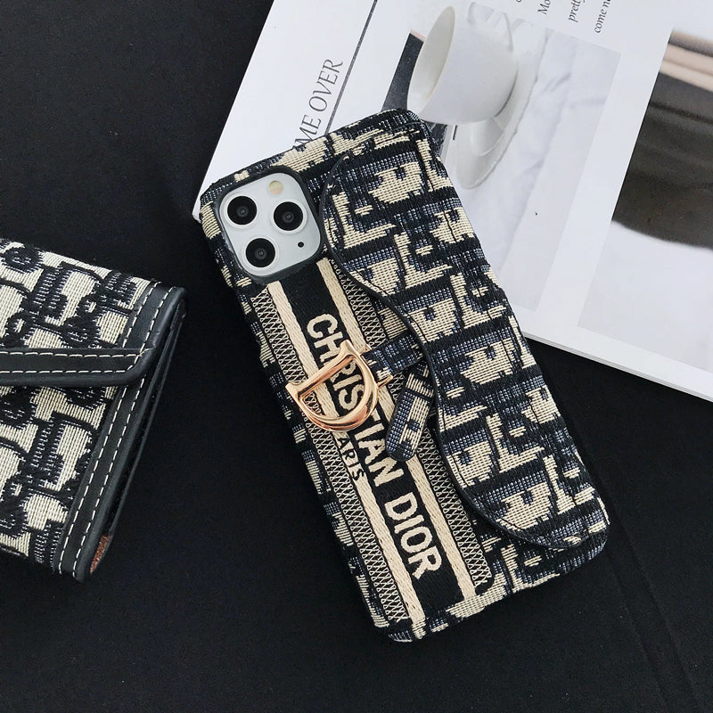 CD Luxury iPhone Case with Card Slot
