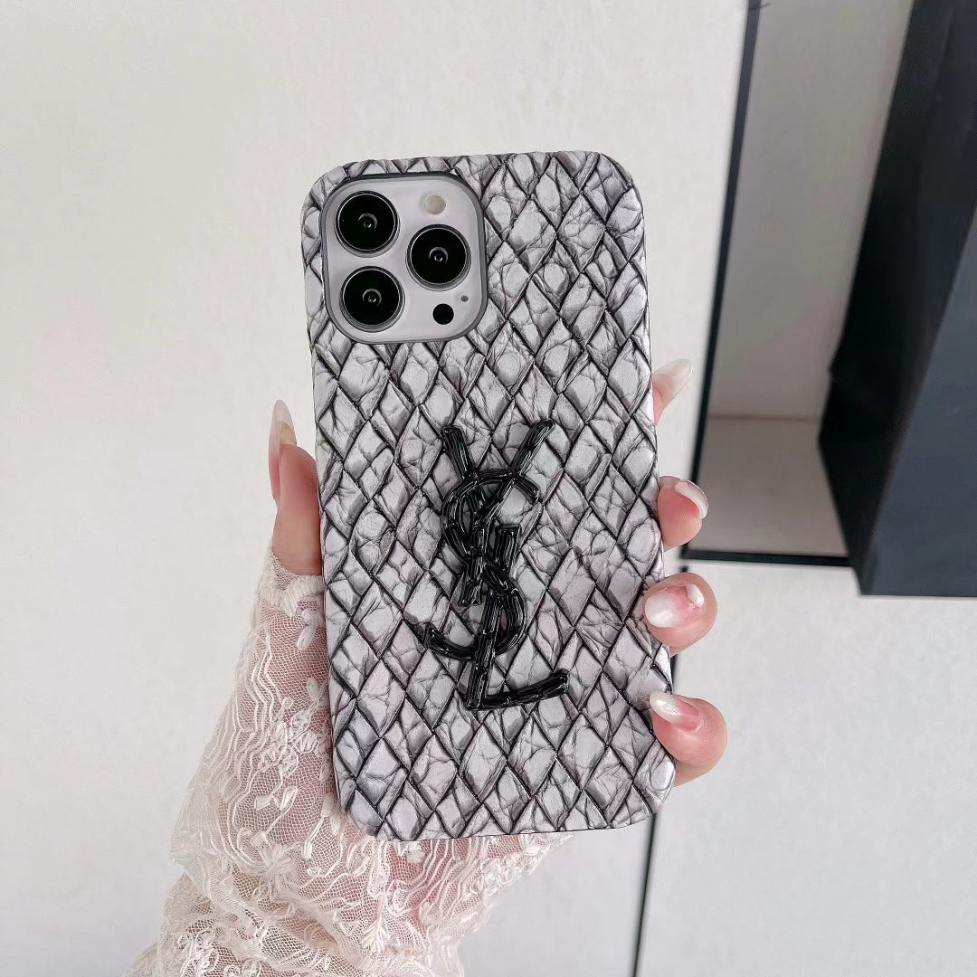 YSL Rattan Pastel Phone Case