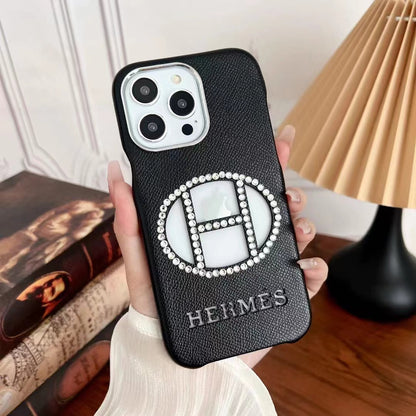 HM Vintage Glitter Logo iPhone Case