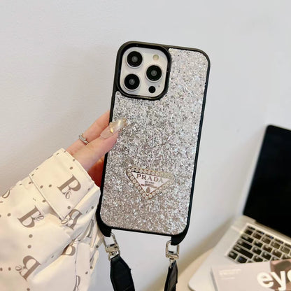 PD Glitter Case With Lanyard