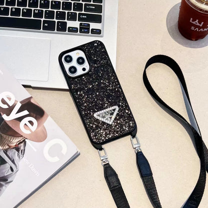 PD Glitter Case With Lanyard