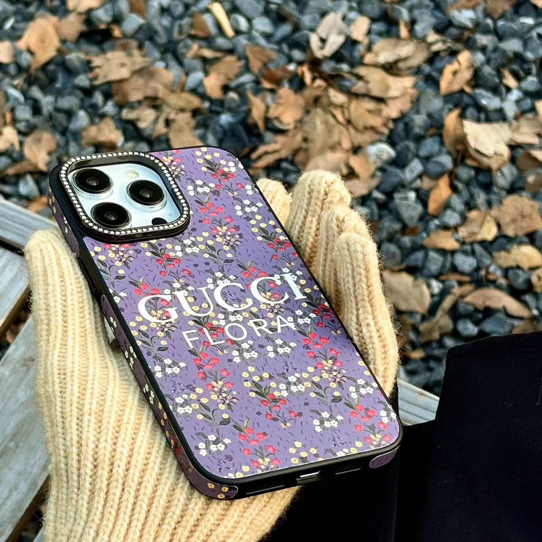 GC Printed Floral Purple Phone Case