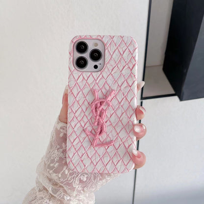 YSL Rattan Pastel Phone Case
