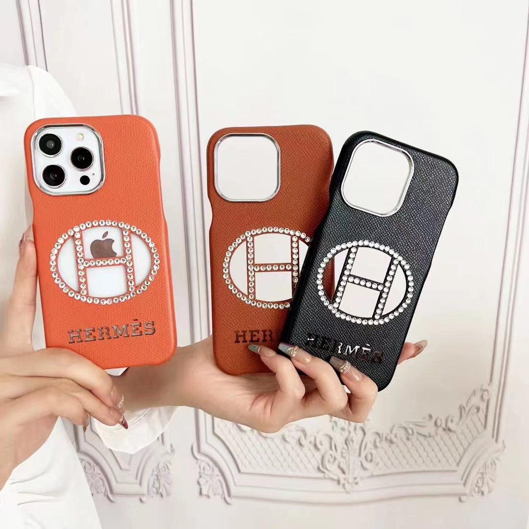 HM Vintage Glitter Logo iPhone Case